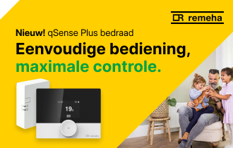 Nu leverbaar! De Remeha qSense Plus bedraad.